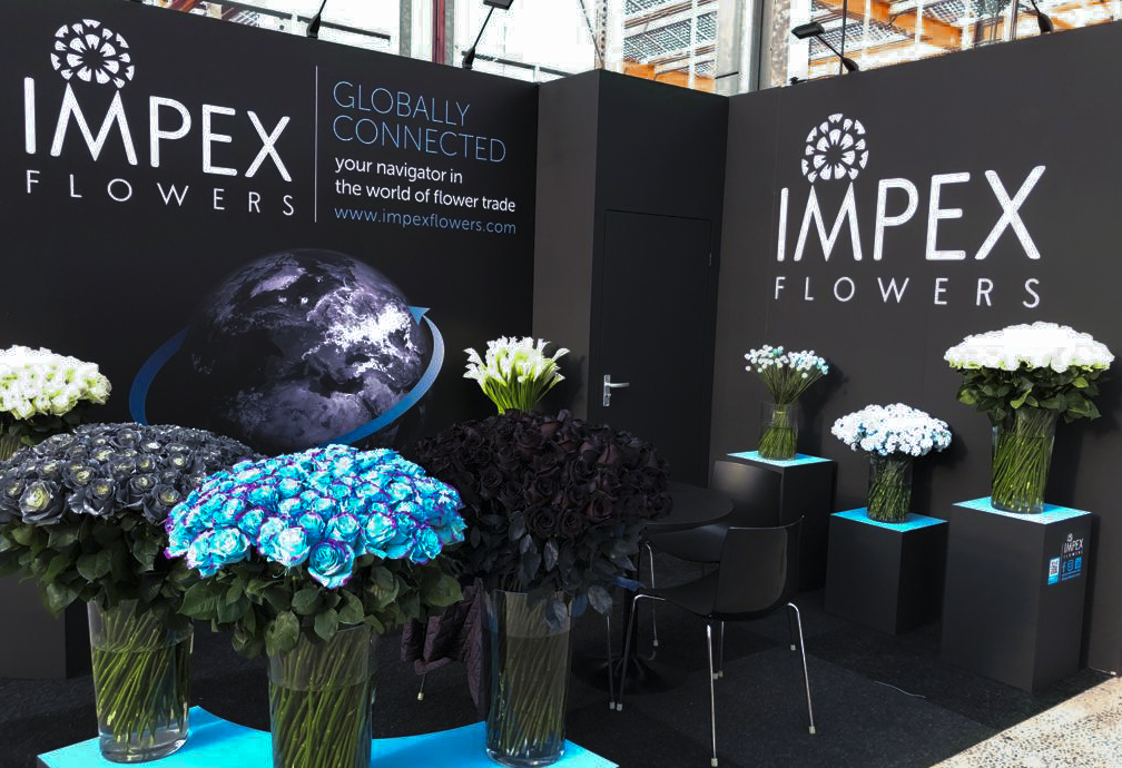 Impex Flowers Products and boot at IFTF 2019 Netherlands